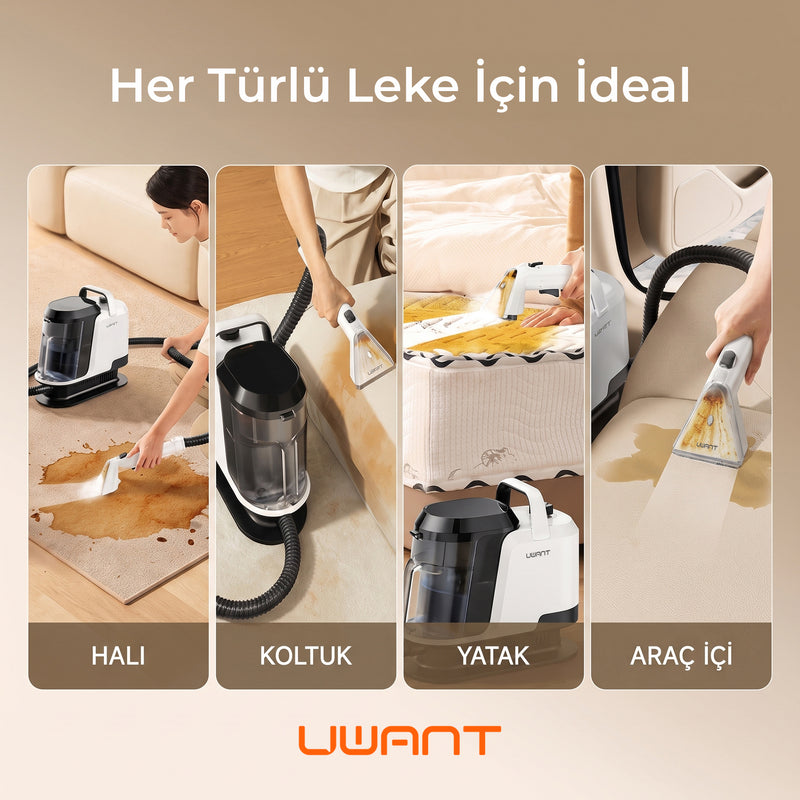 UWANT Y100 Halı Koltuk Yıkama ve Leke Çıkarma Makinesi