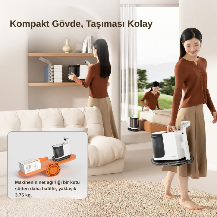UWANT Y200 Koltuk Halı Temizleme ve Leke Çıkarma Makinesi
