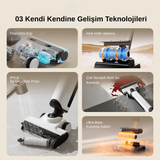 UWANT D500 Pro Islak & Kuru Otomatik Dikey Süpürge Beyaz