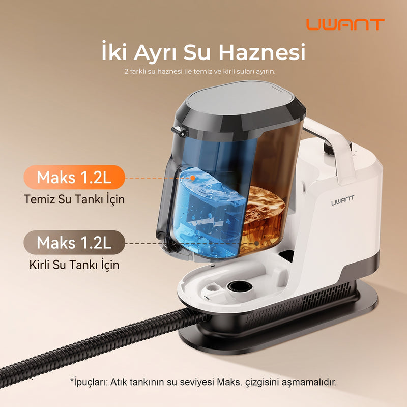 UWANT Y100 Halı Koltuk Yıkama ve Leke Çıkarma Makinesi
