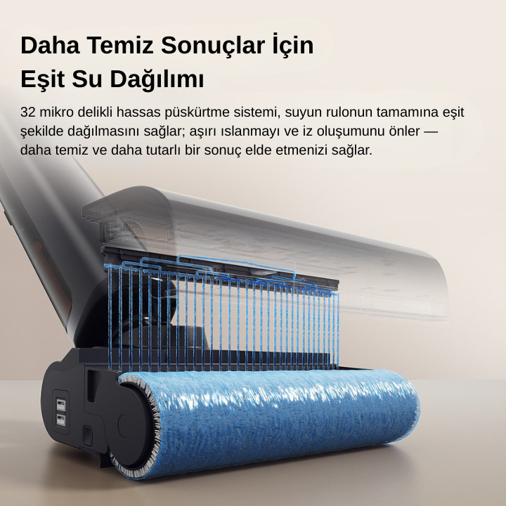 UWANT D800 Pro Islak & Kuru Otomatik Dikey Süpürge Gri