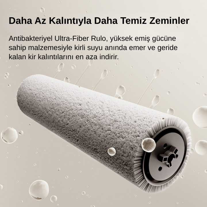 UWANT D800 Pro Islak & Kuru Otomatik Dikey Süpürge Gri