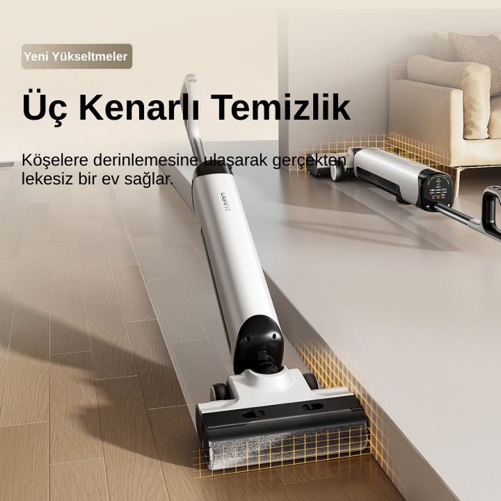 UWANT D500 Pro Islak & Kuru Otomatik Dikey Süpürge Beyaz
